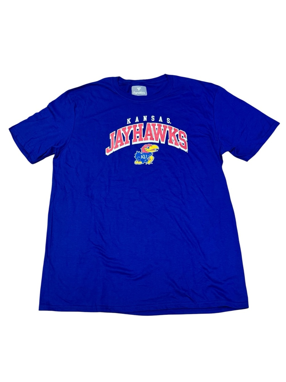 Fanatics Men’s Kansas Jayhawks Logo Short Sleeve T-Shirt Size XL NWOT